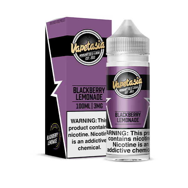VAPETASIA E-LIQUID 100ML BLACKBERRY LEMONADE - 3MG