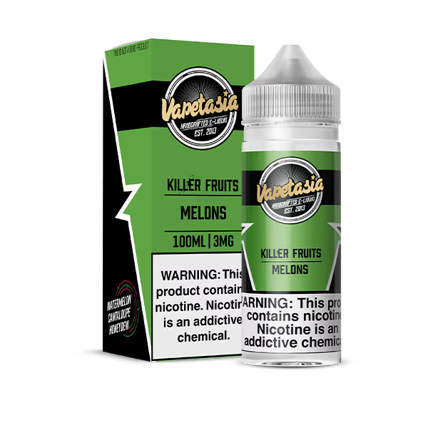 VAPETASIA E-LIQUID 100ML KILLER FRUITS MELON - 3MG