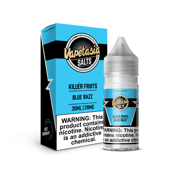 VAPETASIA NIC SALT E-LIQUID 30ML KILLER FRUITS BLUE RAZZ - 48MG