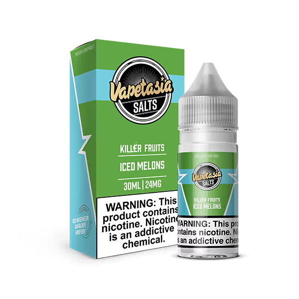 VAPETASIA NIC SALT E-LIQUID 30ML ICED MELONS - 24MG