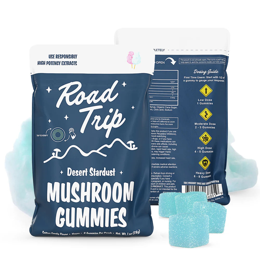 Road Trip- Mushroom Gummies- Cotton Candy