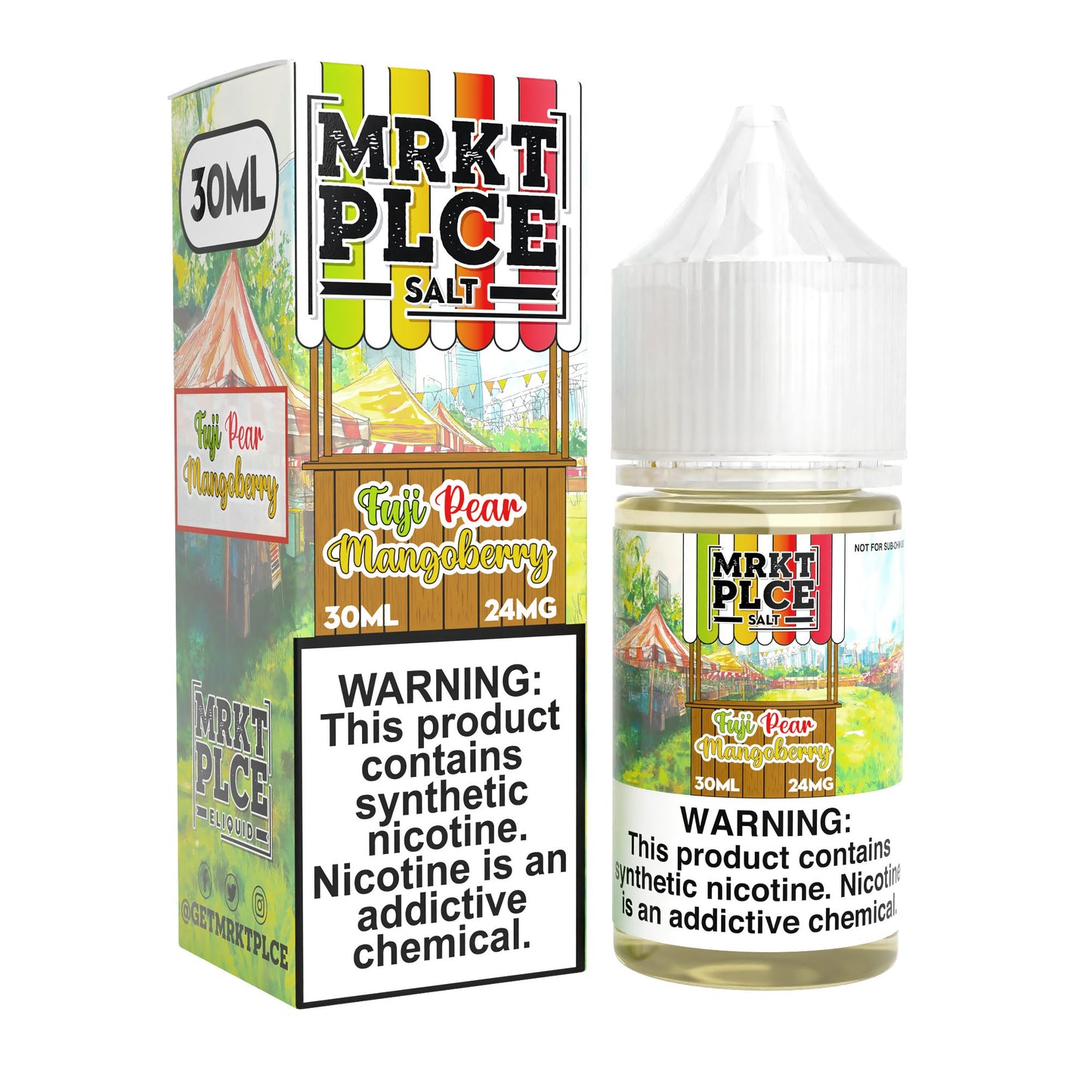 MRKT PLCE E-LIQUID 30ML FUJI PEAR MANGOBERRY - 48MG