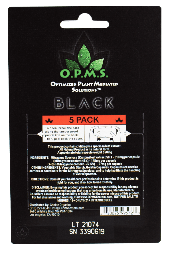 Opms- Black 5 Capsules