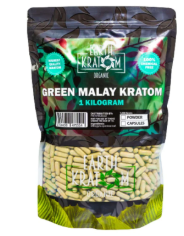 EARTH KRATOM 1000 Capsules- GREEN MALAY