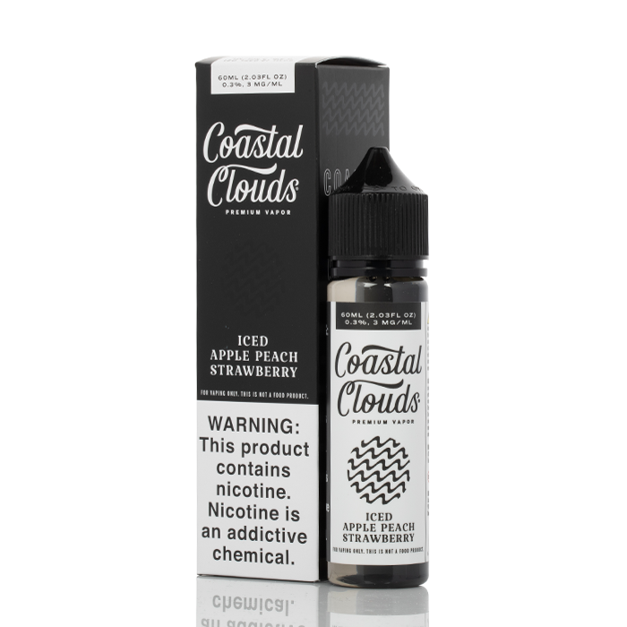 Coastal Cloud Iced- Apple Peach Strawberry 3mg