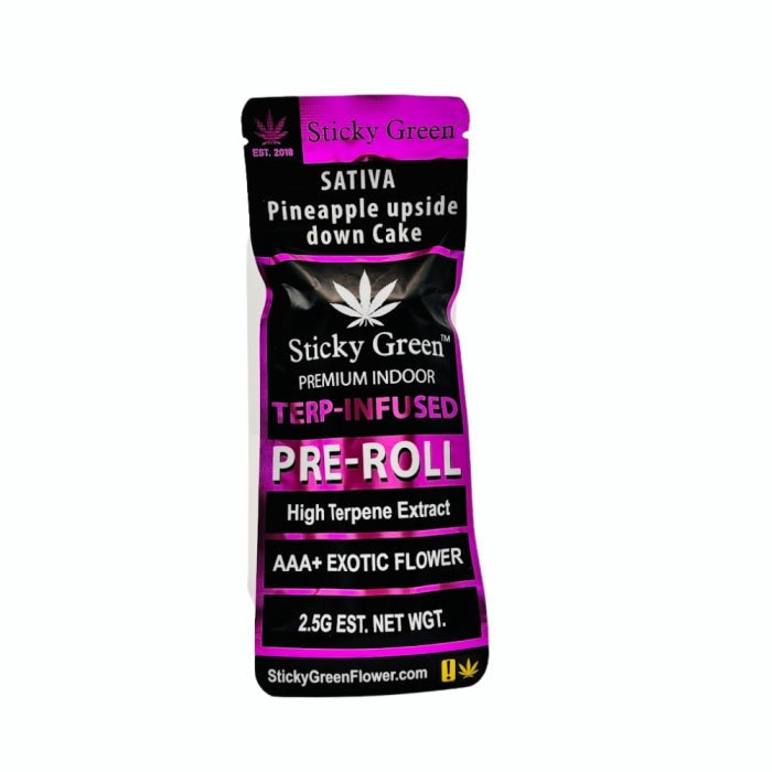 Sticky Green- Trep-Infused Pineapple Upside Down Cake Sativa