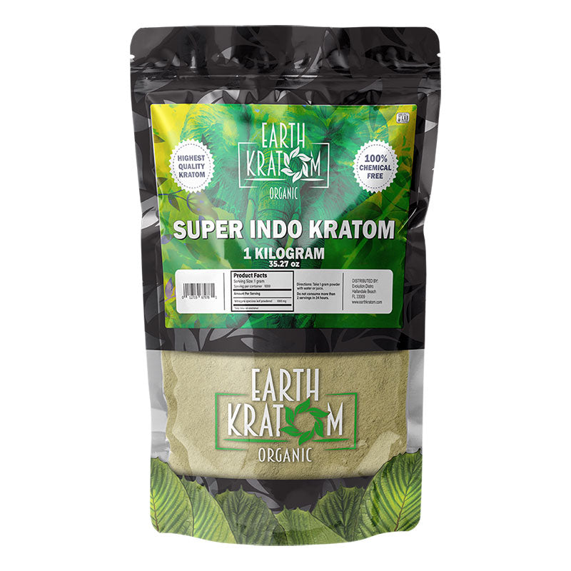 EARTH KRATOM 1 Kilogram Powder- SUPER INDO
