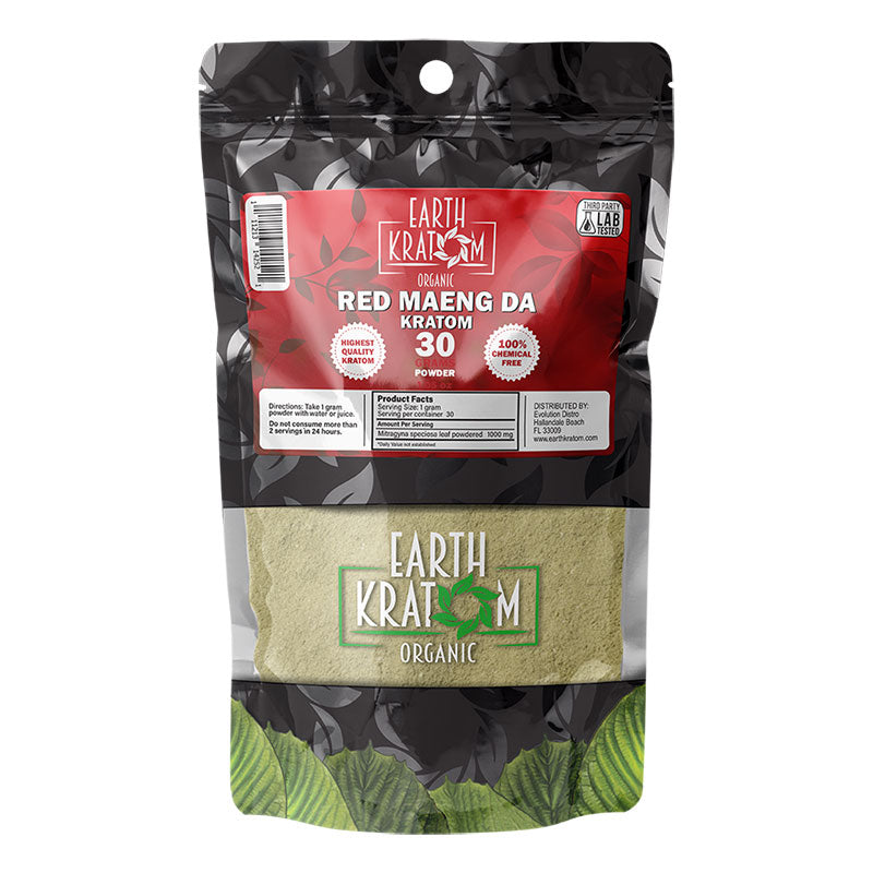 EARTH KRATOM 30 Gram Powder - RED MAENG DA