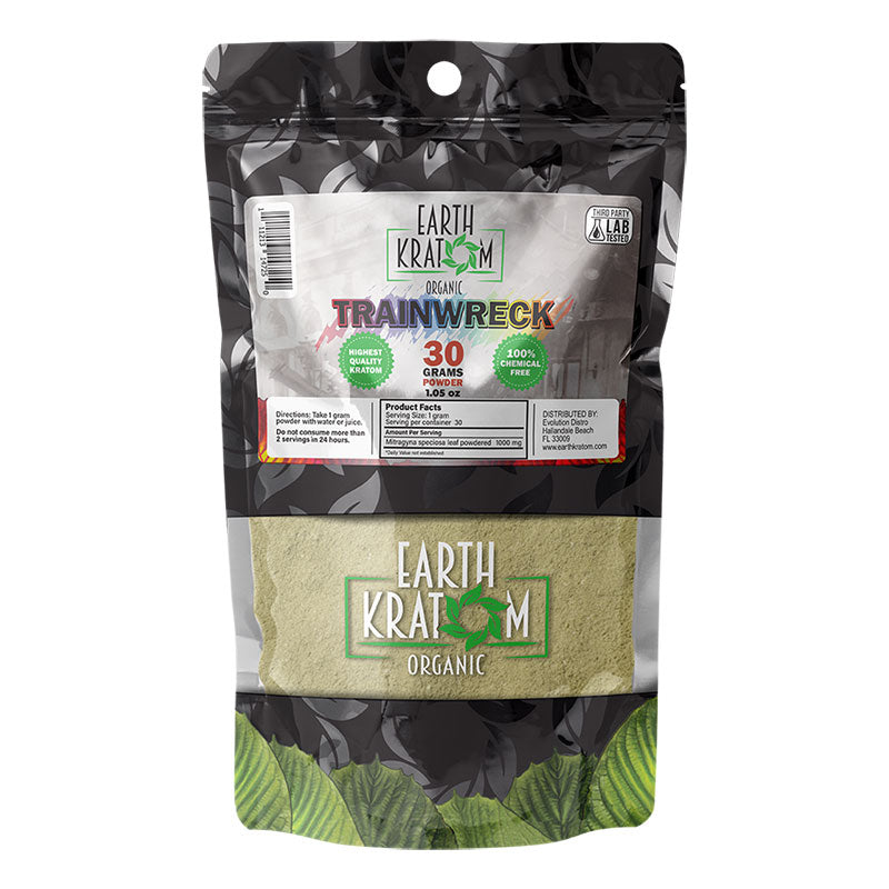 EARTH KRATOM 30 Gram Powder - TRAINWRECK