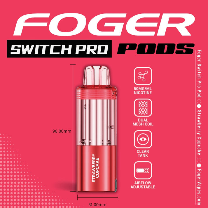 Foger Pod- Strawberry Cupcake