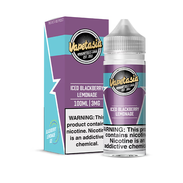 VAPETASIA E-LIQUID 100ML ICED BLACKBERRY LEMONADE - 6MG
