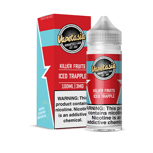 VAPETASIA E-LIQUID 100ML ICED TRAPPLE - 6MG