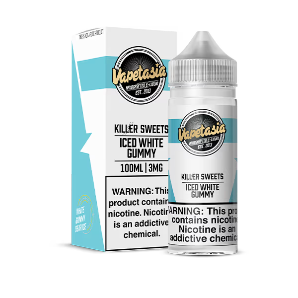 VAPETASIA E-LIQUID 100ML ICED WHITE GUMMY - 3MG