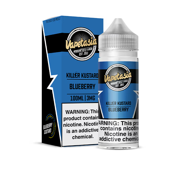 VAPETASIA E-LIQUID 100ML KILLER FRUITS BLUEBERRY - 3MG