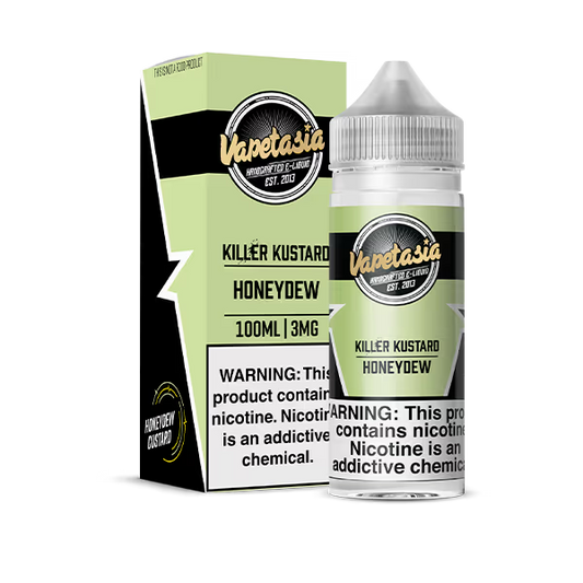 VAPETASIA E-LIQUID 100ML KILLER KUSTARD HONEYDEW - 6MG