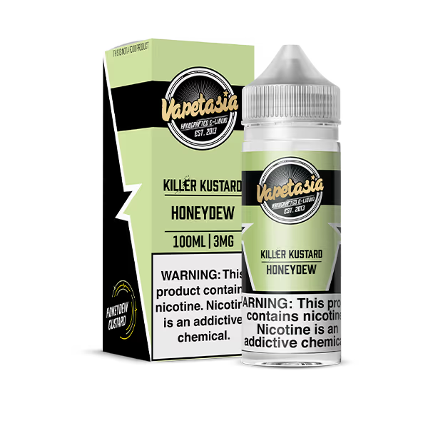 VAPETASIA E-LIQUID 100ML KILLER KUSTARD HONEYDEW - 3MG