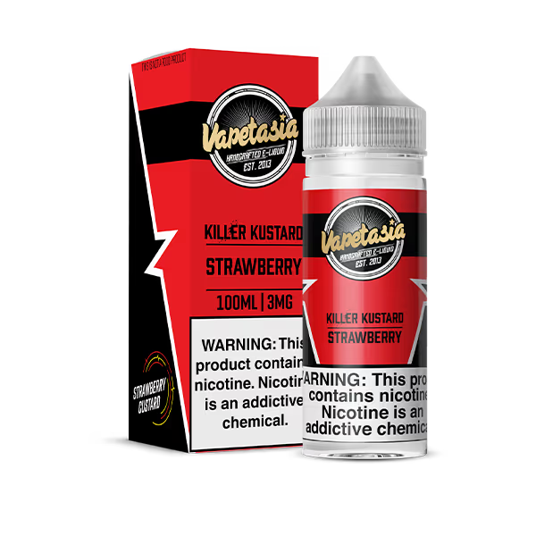 VAPETASIA E-LIQUID 100ML KILLER FRUITS STRAWBERRY - 6MG