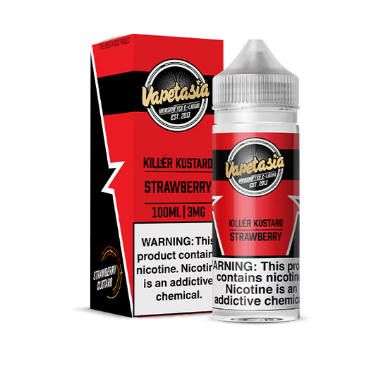 VAPETASIA E-LIQUID 100ML KILLER FRUITS STRAWBERRY - 3MG