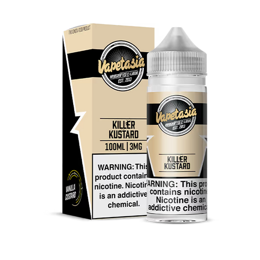 VAPETASIA E-LIQUID 100ML KILLER KUSTARD - 6MG