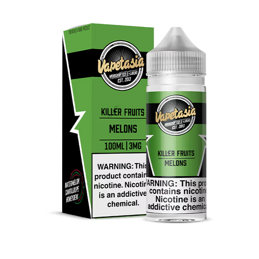 VAPETASIA E-LIQUID 100ML KILLER FRUITS MELON - 3MG