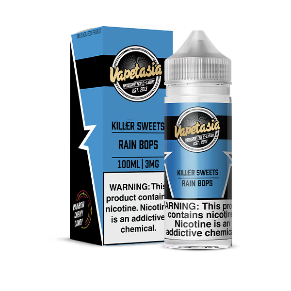 VAPETASIA E-LIQUID 100ML KILLER SWEETS RAIN BOPS - 6MG