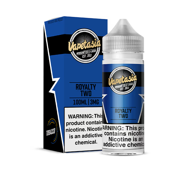 VAPETASIA E-LIQUID 100ML ROYALTY TWO - 6MG