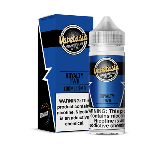 VAPETASIA E-LIQUID 100ML ROYALTY TWO - 6MG