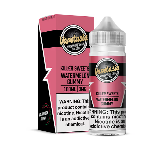 VAPETASIA E-LIQUID 100ML KILLER SWEETS WATERMELON GUMMY - 6MG