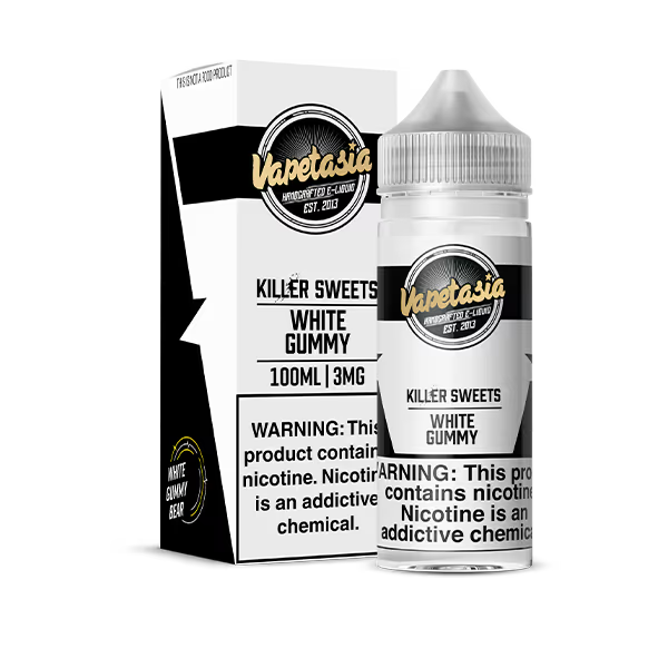 VAPETASIA E-LIQUID 100ML KILLER SWEETS WHITE GUMMY - 6MG
