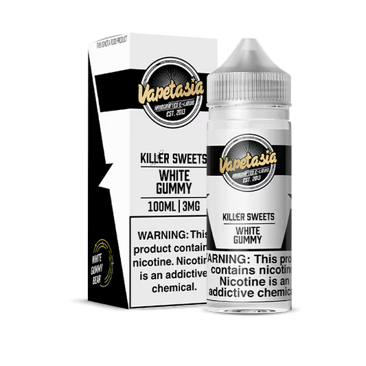 VAPETASIA E-LIQUID 100ML KILLER SWEETS WHITE GUMMY - 3MG