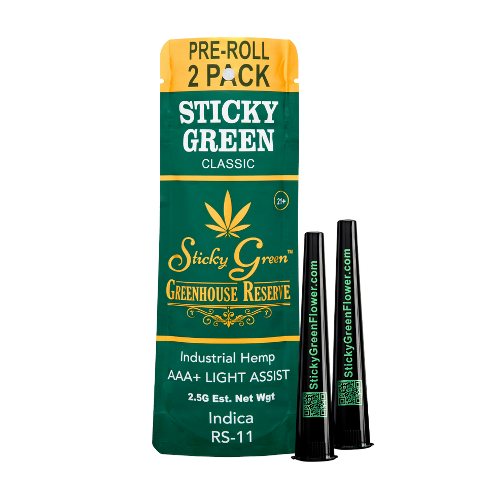 Sticky Green- Greenhouse Reserve Pre-Roll Indica