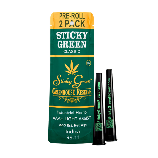 Sticky Green- Greenhouse Reserve Pre-Roll Indica