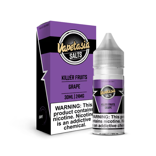 VAPETASIA NIC SALT E-LIQUID 30ML KILLER FRUITS GRAPE - 48MG