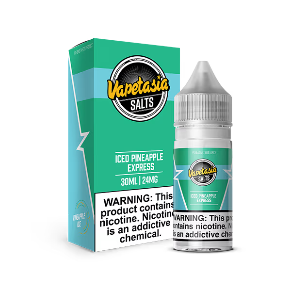VAPETASIA NIC SALT E-LIQUID 30ML ICED PINEAPPLE EXPRESS - 48MG