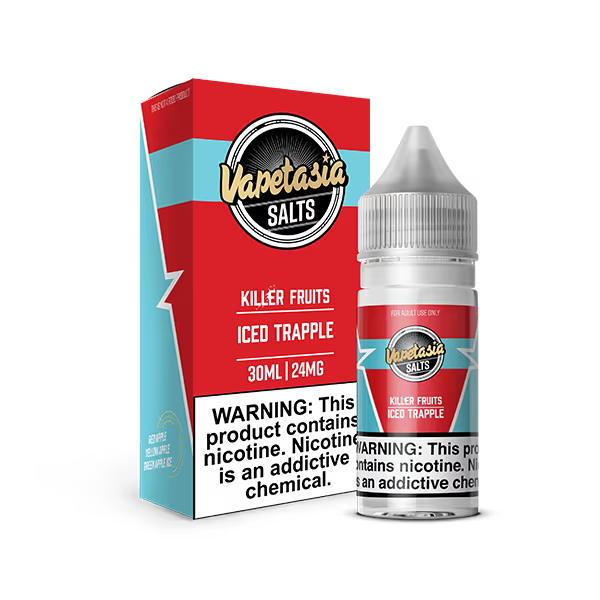 VAPETASIA NIC SALT E-LIQUID 30ML ICED TRAPPLE - 24MG