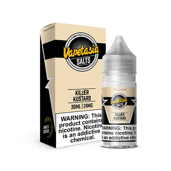 VAPETASIA NIC SALT E-LIQUID 30ML KILLER KUSTARD - 48MG