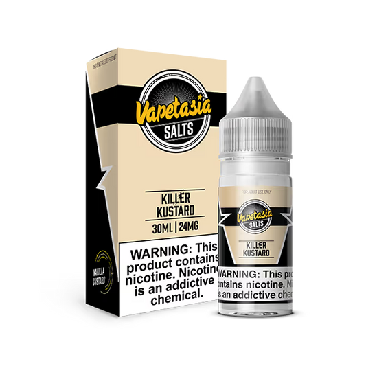 VAPETASIA NIC SALT E-LIQUID 30ML KILLER KUSTARD - 24MG