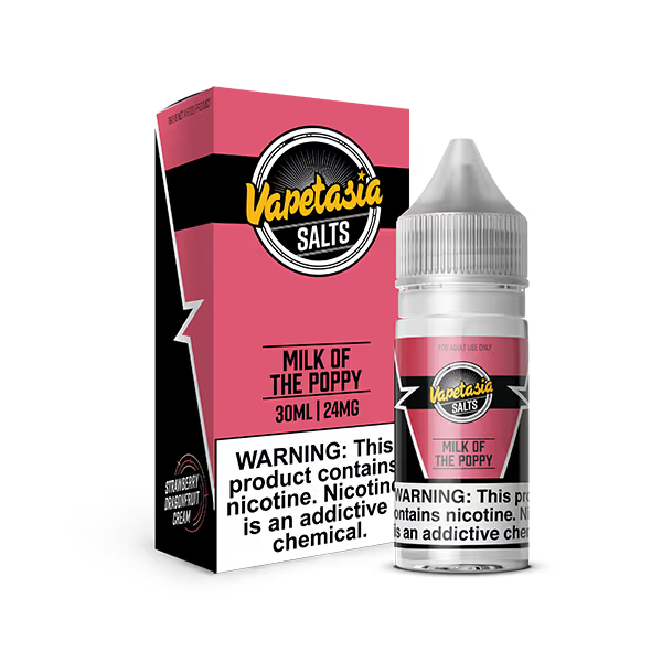 VAPETASIA NIC SALT E-LIQUID 30ML MILK OF THE POPPY - 48MG