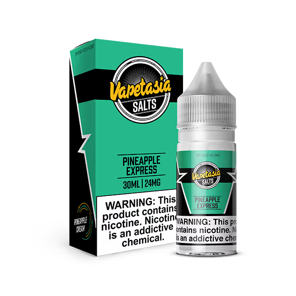 VAPETASIA NIC SALT E-LIQUID 30ML PINEAPPLE EXPRESS - 24MG