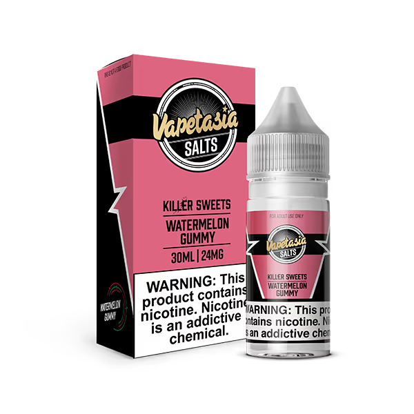 VAPETASIA NIC SALT E-LIQUID 30ML KILLER SWEETS WATERMELON GUMMY - 24MG