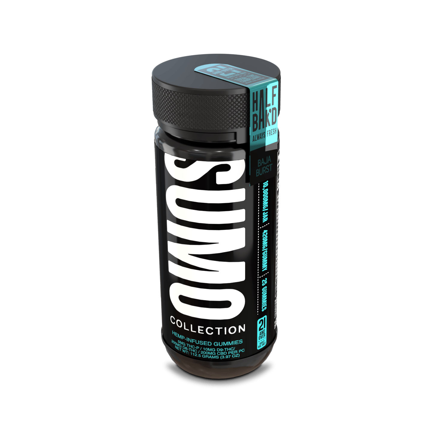 Half Bak'd Sumo Blend Gummies 10000mg - Baja Burst
