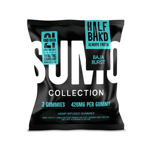 Half Bak'd Sumo Sourd 420mg gummies- Baja Burst