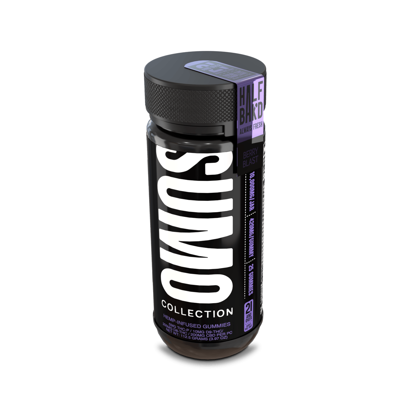 Half Bak'd Sumo Blend Gummies 10000mg - Berry Blast