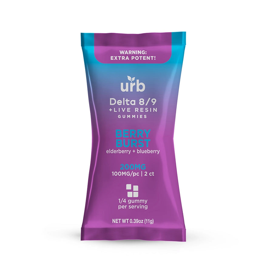 Urb D8/D9 gummies 2pk- Berry Burst