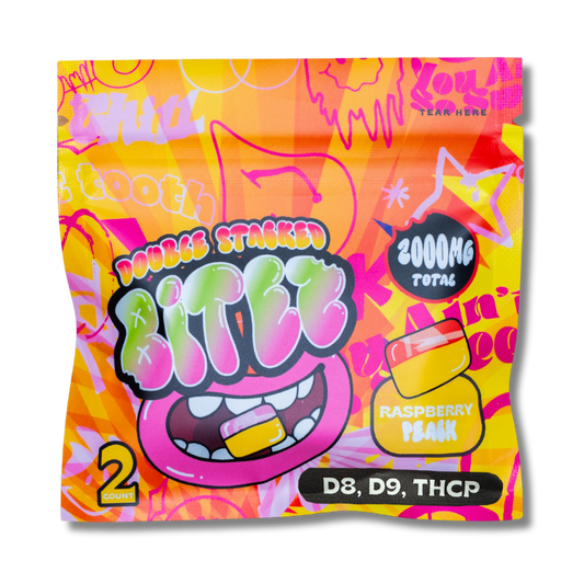 Bitz Gummies 2,000mg- Raspberry Peach