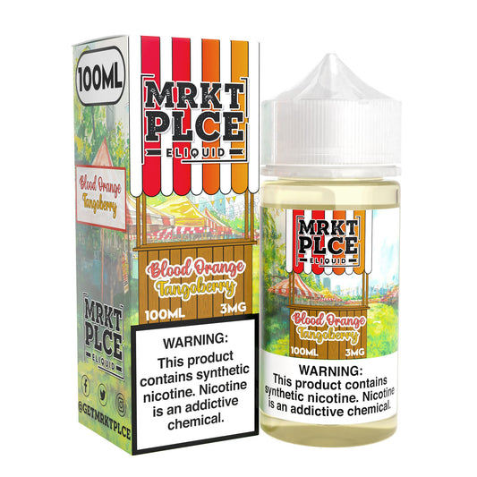 MRKT PLCE E-LIQUID 100ML BLOOD ORANGE TANGOBERRY - 3MG