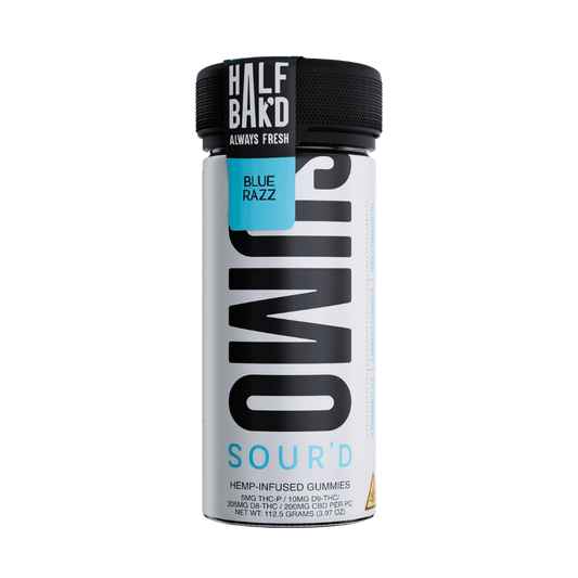 Half Bak'd Sumo Blend Gummies 10000mg - SOUR'D Blue Razz