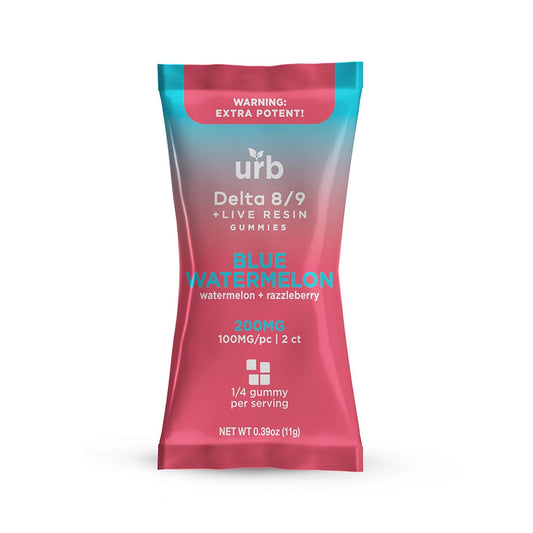 Urb D8/D9 gummies 2pk- Blue Watermelon