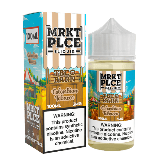 MRKT PLCE E-LIQUID 100ML COLOMBIAN TOBACCO - 3MG