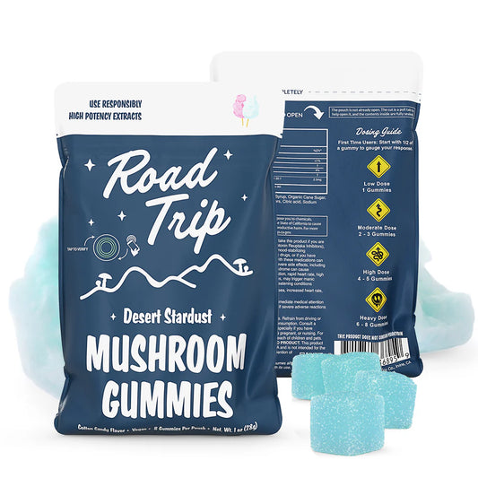 Road Trip- Mushroom Gummies- Cotton Candy